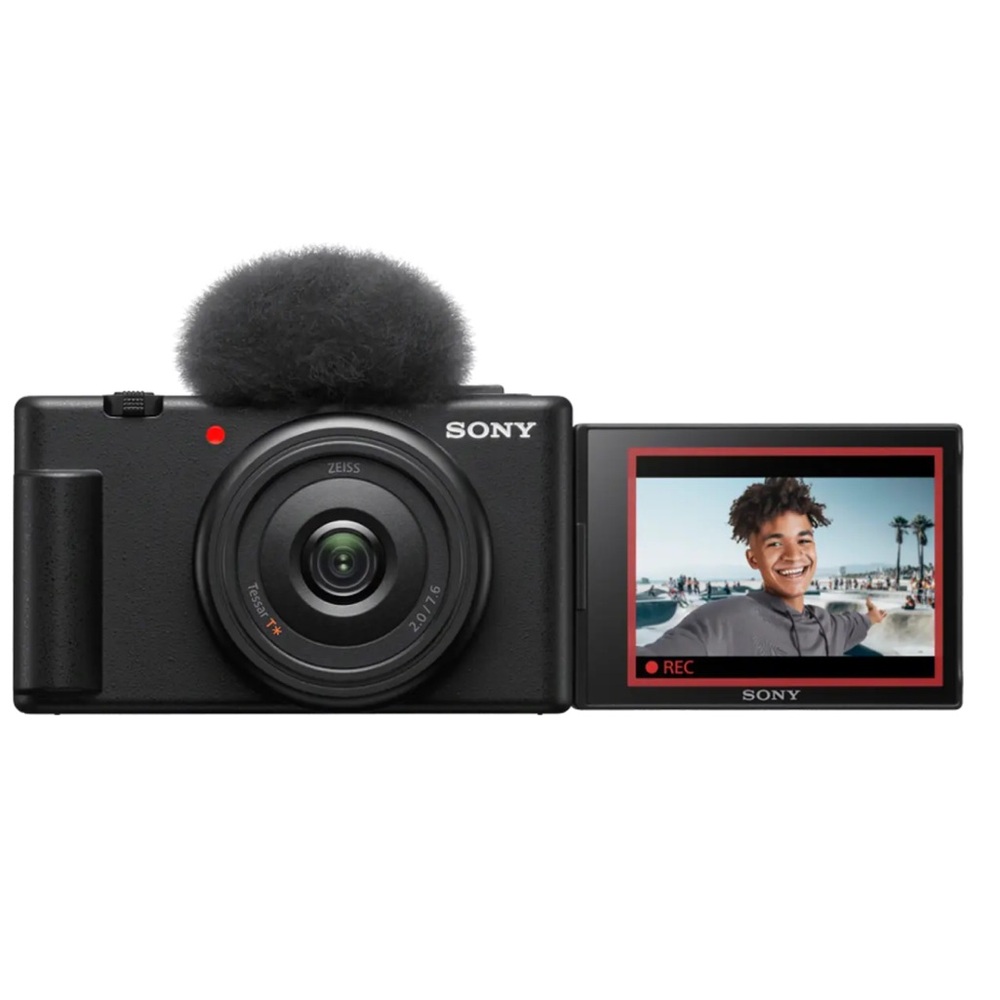 Sony Black Digital Camera with Flip-Out Screen